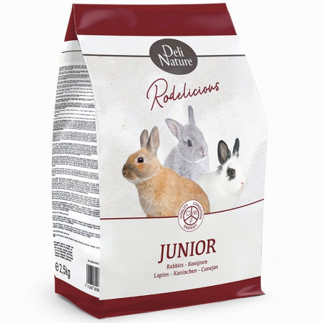 Deli Nature Rodelicious Junior Rabbits 2,5kg - Zdrowy start dla młodych królików