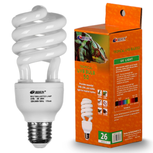 Resun Tropical UVB Bulb 5.0 26W - Idealna do terrarium
