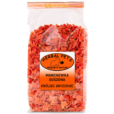 Herbal Pets Marchewka Suszona 125g - Naturalna przekąska dla gryzoni