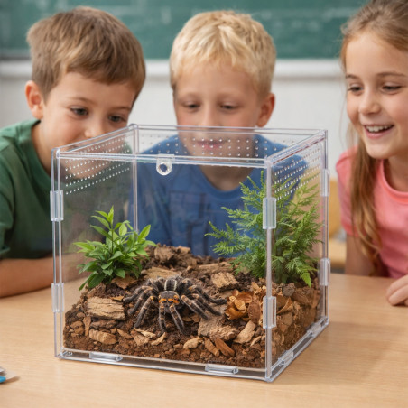 Terrarium akrylowe Terrario MicroAir Hab 15×15×15 cm