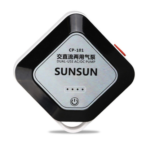 SunSun AC/DC AirPump - napowietrzacz bateryjny i 220V | Niezawodne napowietrzanie akwarium