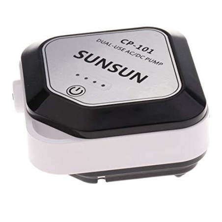SunSun AC/DC AirPump - napowietrzacz bateryjny i 220V | Niezawodne napowietrzanie akwarium