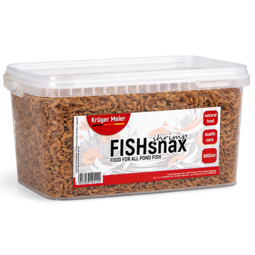 Pokarm dla karpi koi Kruger Meier FISHsnax Shrimps 5000 ml o smaku krewetek