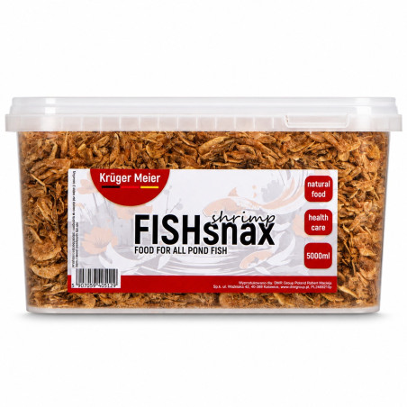 Pokarm dla karpi koi Kruger Meier FISHsnax Shrimps 5000 ml o smaku krewetek