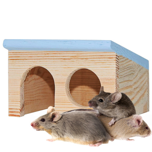 Nature Mouse Home S domek drewniany dla gryzoni - Przytulny i bezpieczny