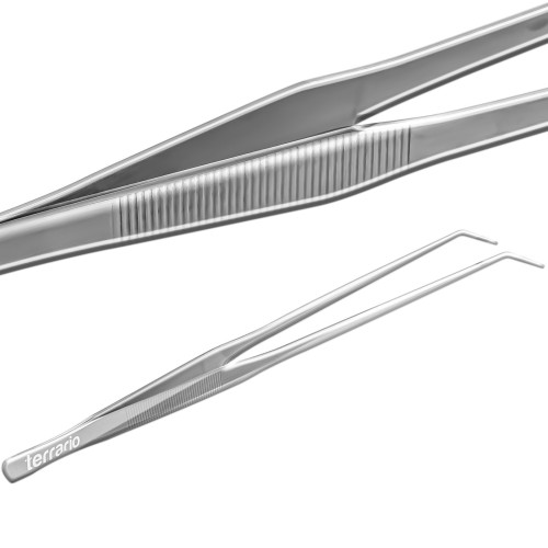 Terrario ViperTweez Bent XXL - pęseta zagięta 48cm | Precyzyjne, bezpieczne chwytanie