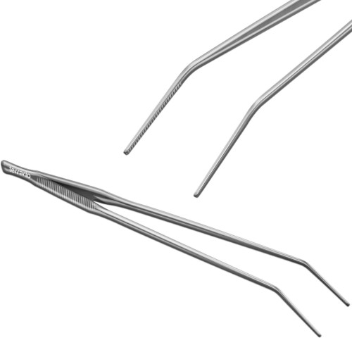 Terrario ViperTweez Bent XXL - pęseta zagięta 48cm | Precyzyjne, bezpieczne chwytanie