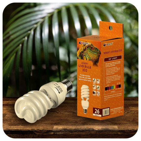 Resun Desert UVB Bulb 10.0 26W - Idealna dla gadów, zdrowe kości i aktywność