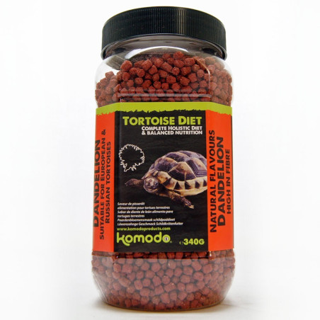 Komodo Tortoise Diet Dandelion 340g - Naturalne, zbilansowane żywienie dla żółwi