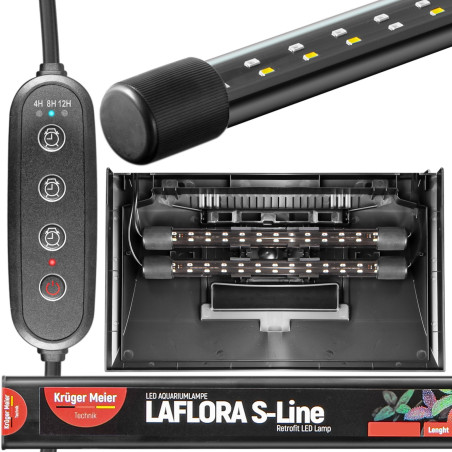 Kruger Meier LAFLORA S-Line 30 - świetlówka LED 22cm | Idealna do akwarium słodkowodnego
