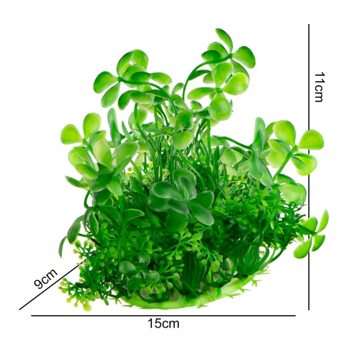 Kruger Meier Plant Lucky Clover roślinka sztuczna - Idealna do akwarium słodkowodnego
