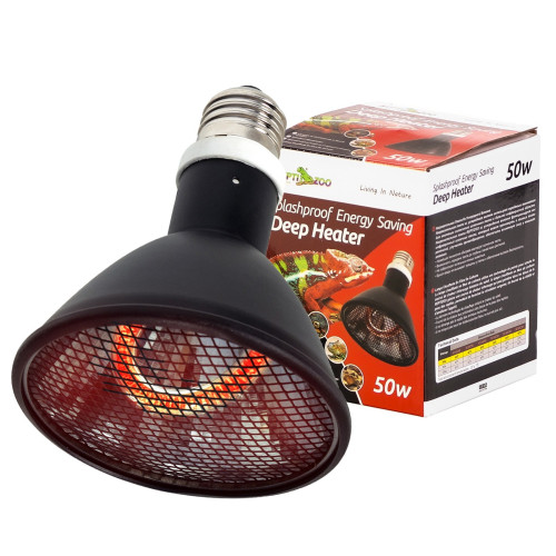 Repti-Zoo Deep Heater 50W - promiennik ciepła | Stabilne ogrzewanie terrarium