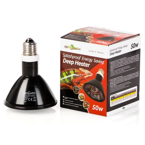 Repti-Zoo Deep Heater 50W - promiennik ciepła | Stabilne ogrzewanie terrarium
