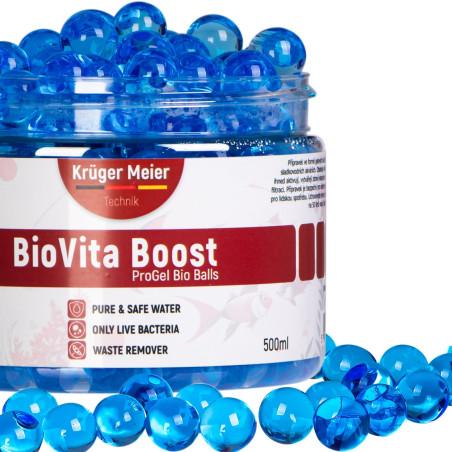 Kruger Meier BioVita Boost - bakterie w żelowych kulkach do akwarium | Krystaliczna woda