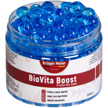 Kruger Meier BioVita Boost - bakterie w żelowych kulkach do akwarium | Krystaliczna woda