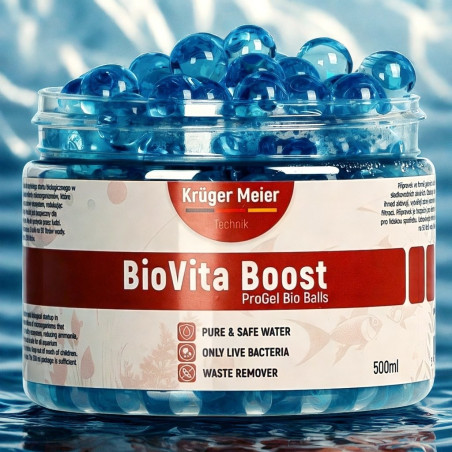 Kruger Meier BioVita Boost - bakterie w żelowych kulkach do akwarium | Krystaliczna woda