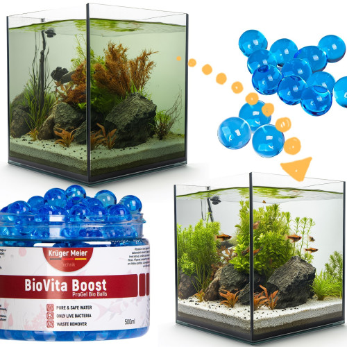 Kruger Meier BioVita Boost - bakterie w żelowych kulkach do akwarium | Krystaliczna woda
