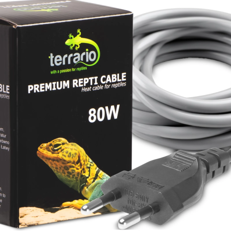 Terrario Premium Repti Cable 80W 10,5m - Wodoodporny kabel, bezpieczne ogrzewanie dla gadów