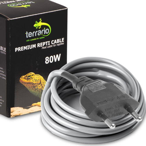 Terrario Premium Repti Cable 80W 10,5m - Wodoodporny kabel, bezpieczne ogrzewanie dla gadów