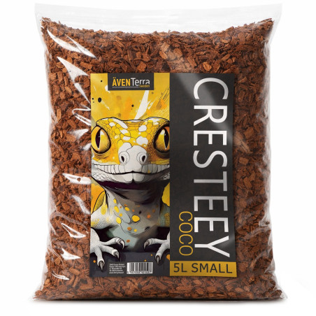 Podłoże kokosowe Aventerra CRESTEEY 5 l (small), zrębki kokosa do terrarium