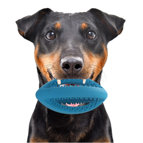 HappyPet Interactive Rugby Ball Mini - Wytrzymała gumowa piłka dla psa idealna do aportu
