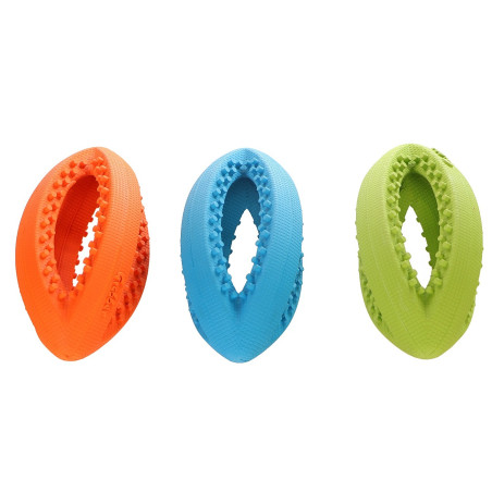 HappyPet Interactive Rugby Ball Mini - Wytrzymała gumowa piłka dla psa idealna do aportu