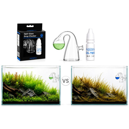 Zestaw do pomiaru pH Aquario Drop Checker – wskaźnik CO2 z kolorową skalą