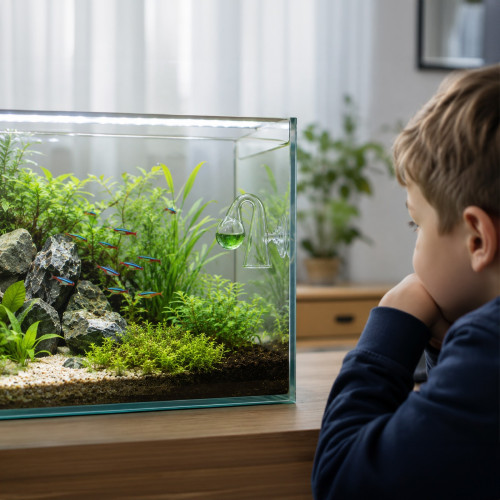 Zestaw do pomiaru pH Aquario Drop Checker – wskaźnik CO2 z kolorową skalą