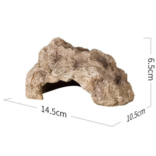 Repti-Zoo Jaskinia kamienna rogowa 14x10x5cm - Naturalne schronienie dla gadów