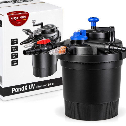 Kruger Meier PondX UV - Filtr ciśnieniowy z lamą UV do oczka 8000l