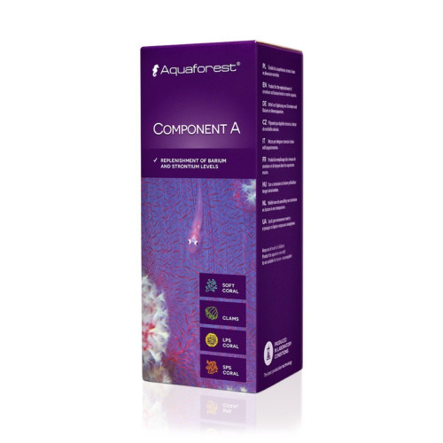 Aquaforest Component A 250ml - Idealne uzupełnienie mikroelementów do akwarium morskiego