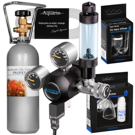 Zestaw CO2 Aquario Professional 2.0 2l - Niezawodny do akwarium roślinnego