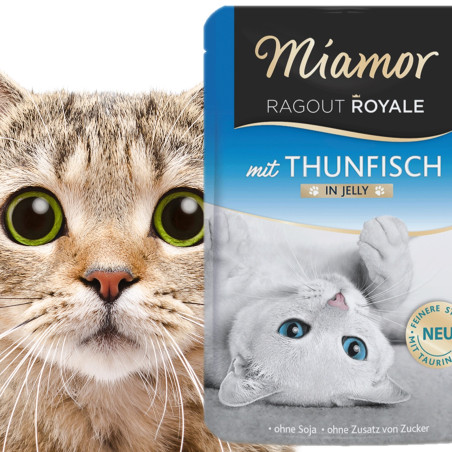 Miamor Royale mit Thunfisch mokra karma tuńczyk w galarecie 100g - Ulubiony smak kota