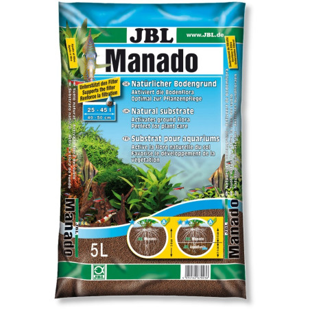 JBL Manado 5l - Naturalne podłoże dla roślin akwariowych | Krystaliczna woda