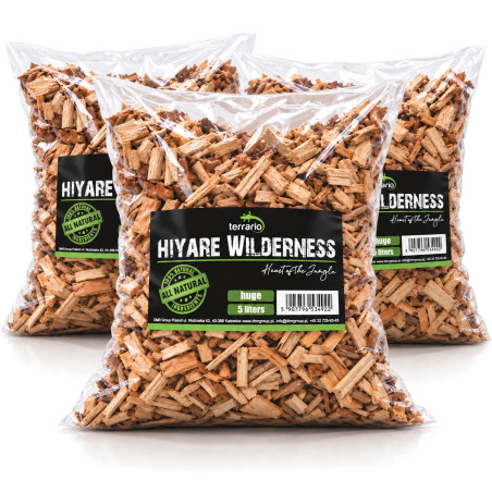 Terrario Hiyare Wilderness 15l - duże zrębki bukowe