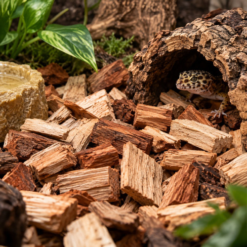 Terrario Hiyare Wilderness 10l - duże zrębki bukowe