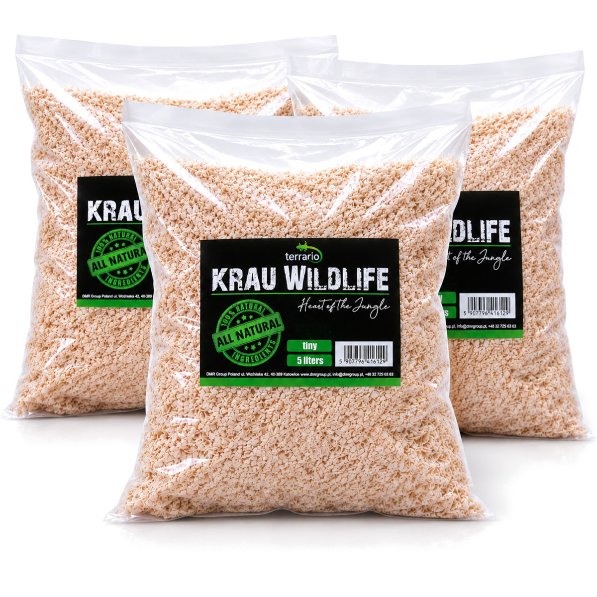Terrario Krau Wildlife 15l - drobne włókno drewniane