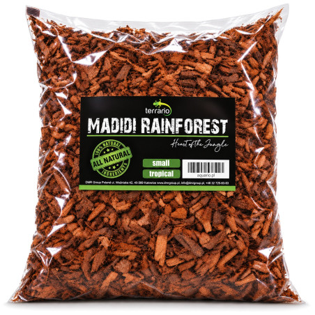 Terrario Madidi Rainforest 5l 500g - drobne zrębki kokosa - Idealne do terrarium