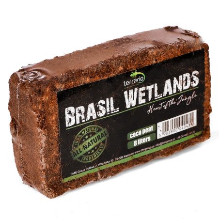 Terrario Brasil Wetlands 7l 650g - podłoże z włókien kokosa | Idealne do terrarium, utrzymuje wilgotność