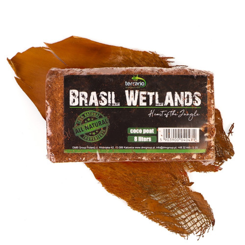 Terrario Brasil Wetlands 7l 650g - podłoże z włókien kokosa | Idealne do terrarium, utrzymuje wilgotność