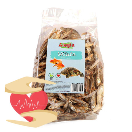 ALEGIA Stinte 60g - stynka suszona | Naturalny pokarm dla gadów