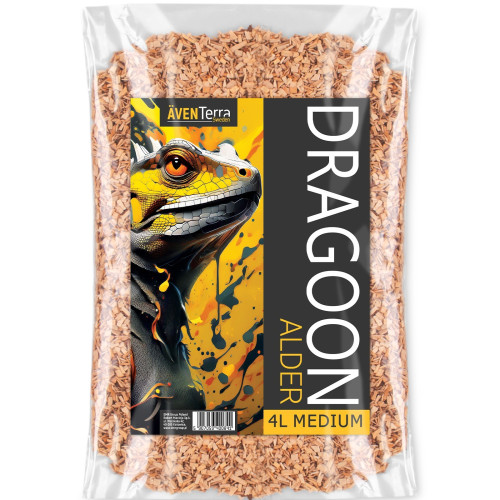 Aventerra Sweden DRAGOON Alder Medium 4l - średnie zrębki olchowe | Idealne do terrarium