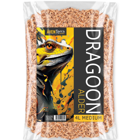 Aventerra Sweden DRAGOON Alder Medium 4l - średnie zrębki olchowe | Idealne do terrarium
