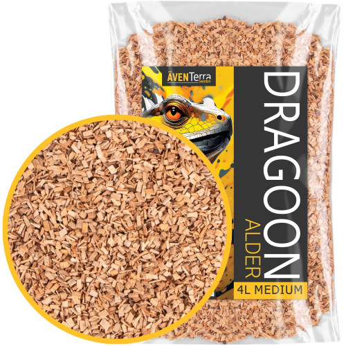 Aventerra Sweden DRAGOON Alder Medium 4l - średnie zrębki olchowe | Idealne do terrarium