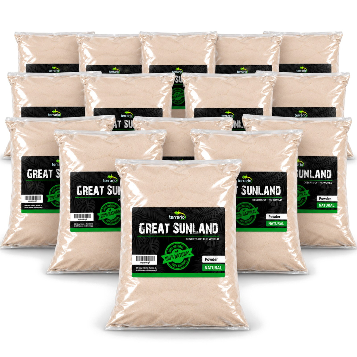 Terrario Great Sunland 15kg - biała glina do terrarium