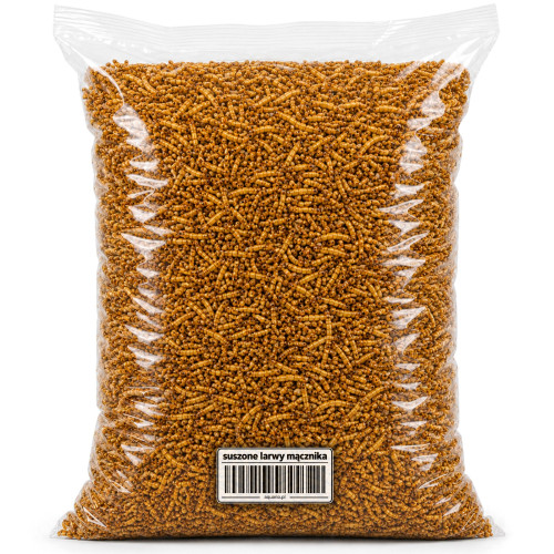 Suszone Larwy Mącznika 6300ml - zimowy pokarm dla ptaków dzikich 1kg