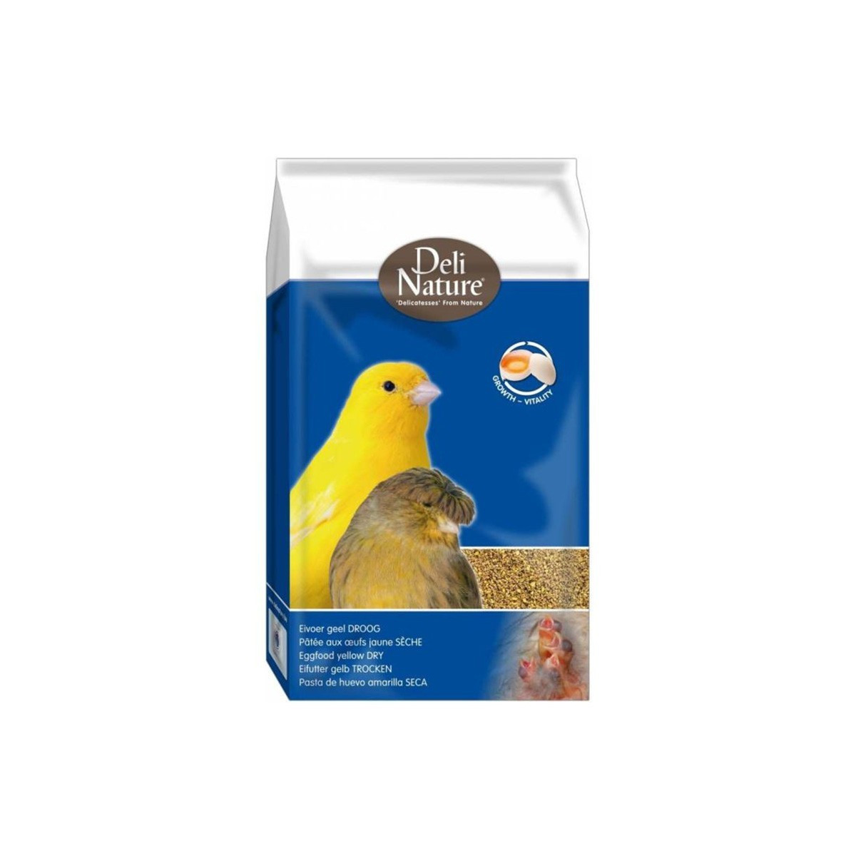 Deli Nature Eggfood Yellow Dry – jajeczna karma dla kanarków żółtych 1 kg