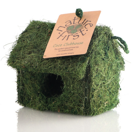 Nature First Coco Clubhouse | Naturalne schronienie z włókna kokosa dla gryzoni