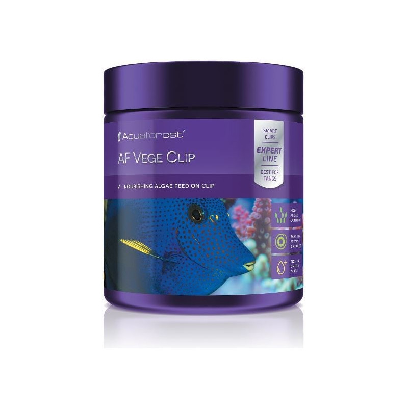 Aquaforest Vege Clip 120g - pokarm roślinny w krążkach z przyssawką