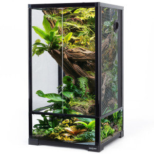 Repti-Zoo Glass Terrarium NET 40x40x75cm - szklane terrarium z metalową siatką